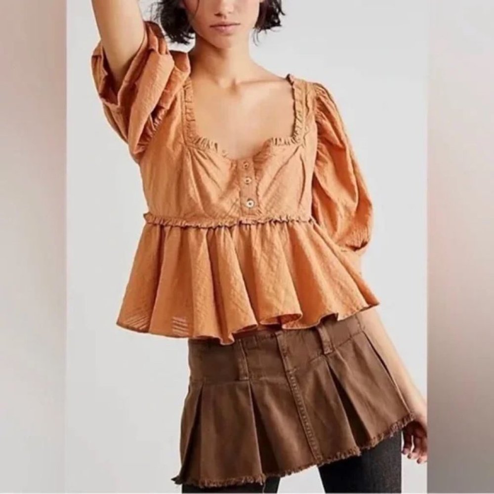 Free People Leave it to Me Babydoll Top